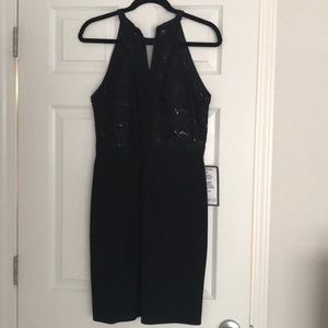 Black cocktail dress
